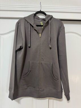 Econscious Men's Zip-Up Hooded Sweater - Gray